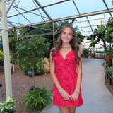 RED ANDREA MINI DRESS