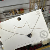 GOLD DIPPED SILVER HEART NECK.