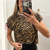 TIGER KNIT T SHIRT