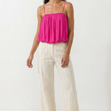Bubble Tube Top: Hot Pink / S