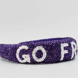 GO FROGS BEADED HEADBAND