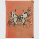Journal Hardcover Orange Butterfly Grace Eph. 2:8