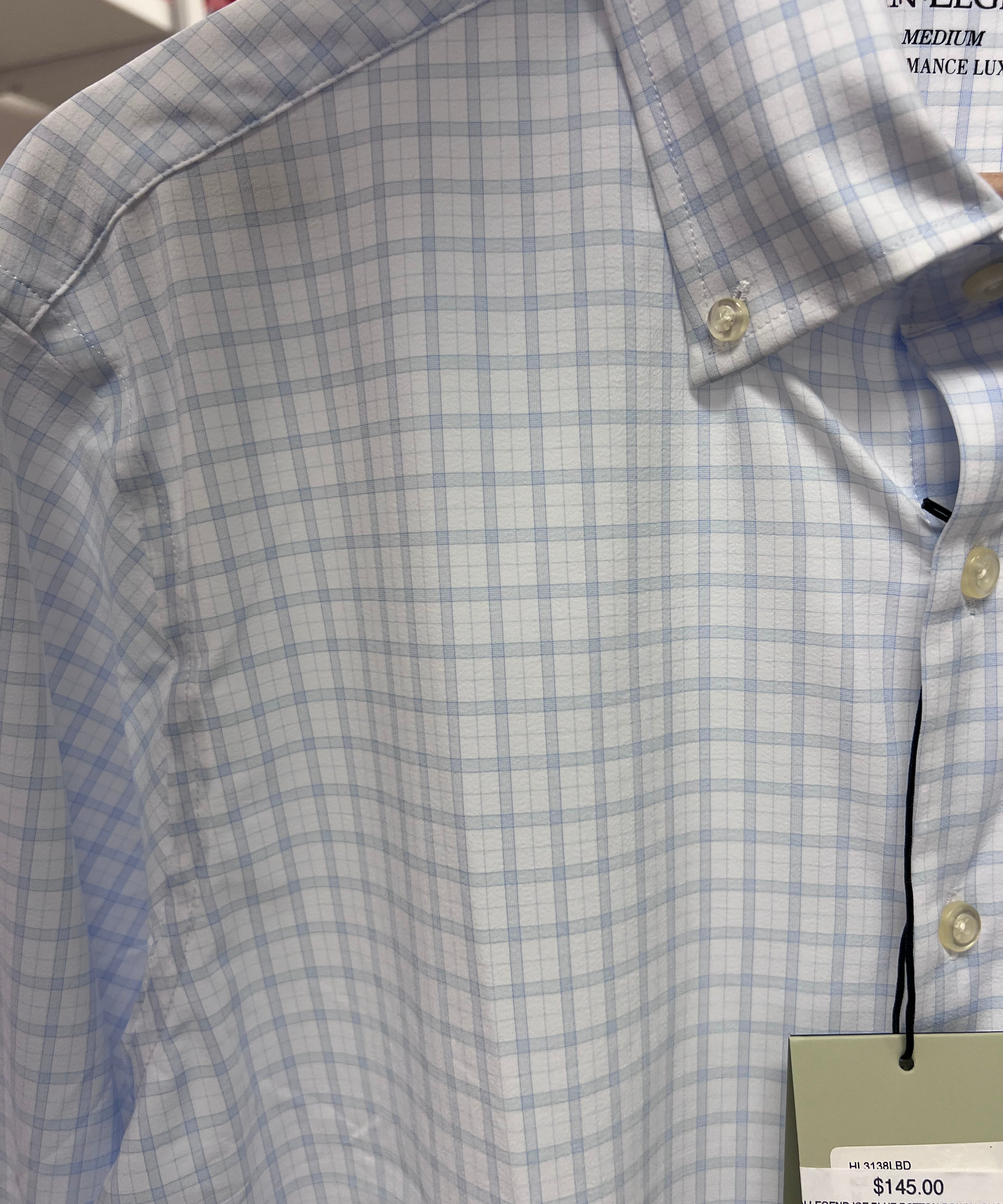 HORN LEGEND ICE BLUE BOTTON DOWN LONGSLEEVE - medium left