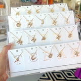 INTIAL GOLD BALLOON NECKLACE