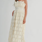 Ivory Lace Detailed Maxi Dress