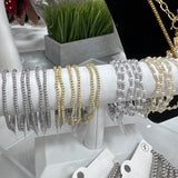 Mini Silver Beaded Bracelet