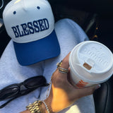 BLUE BLESSED TRUCKER HAT