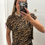 TIGER KNIT T SHIRT