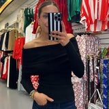 Black Kristin Sweater Top