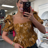 BUDDYLOVE CHLOE BRONZE TOP