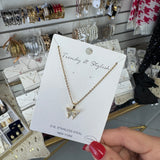 GOLD BUTTERFLY NECKLACE