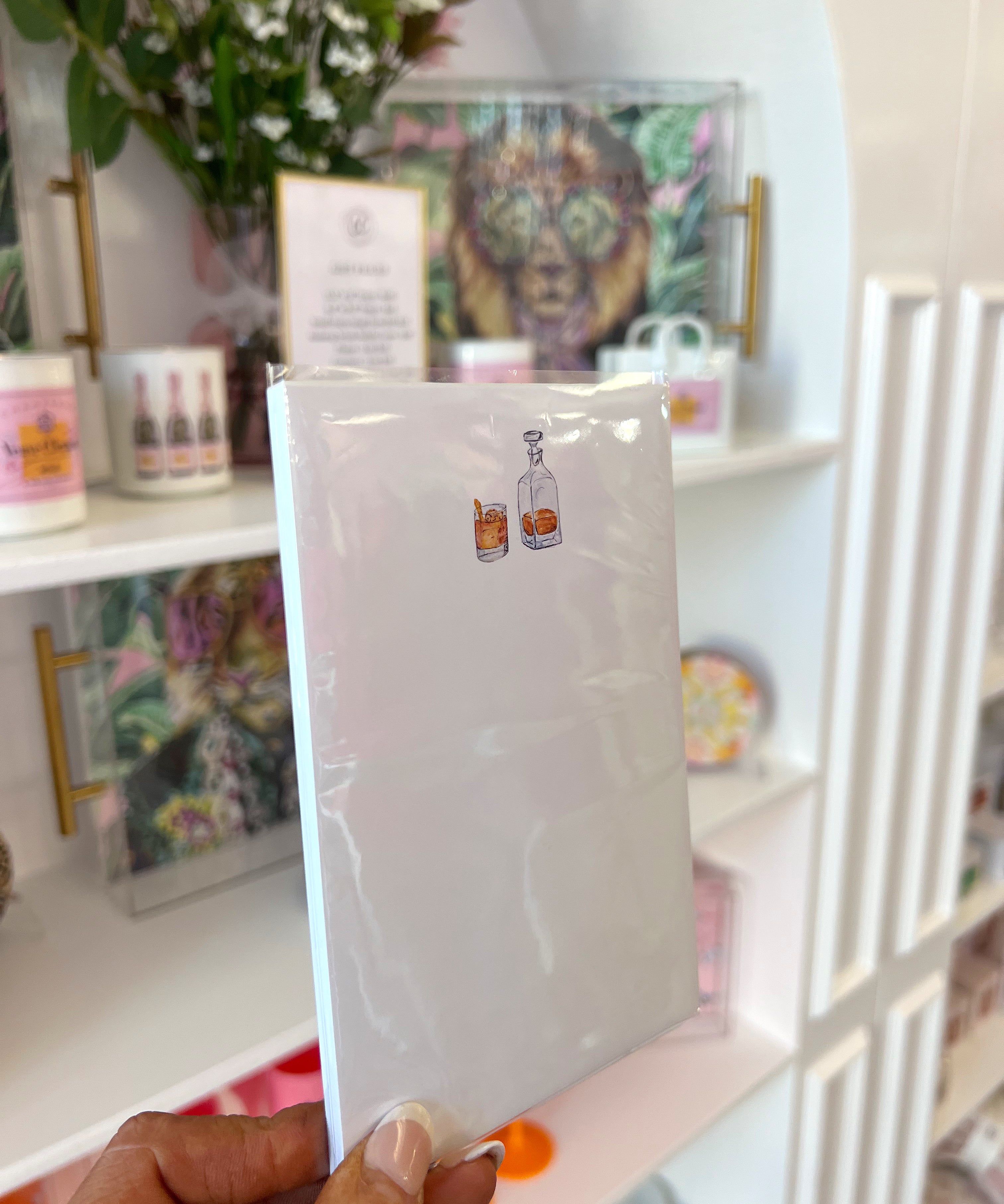 DOUBLED OLD FASHIONED NOTEPAD