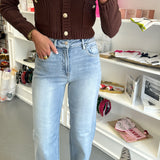 Chocolate Gold Button Ribbed Cardigan