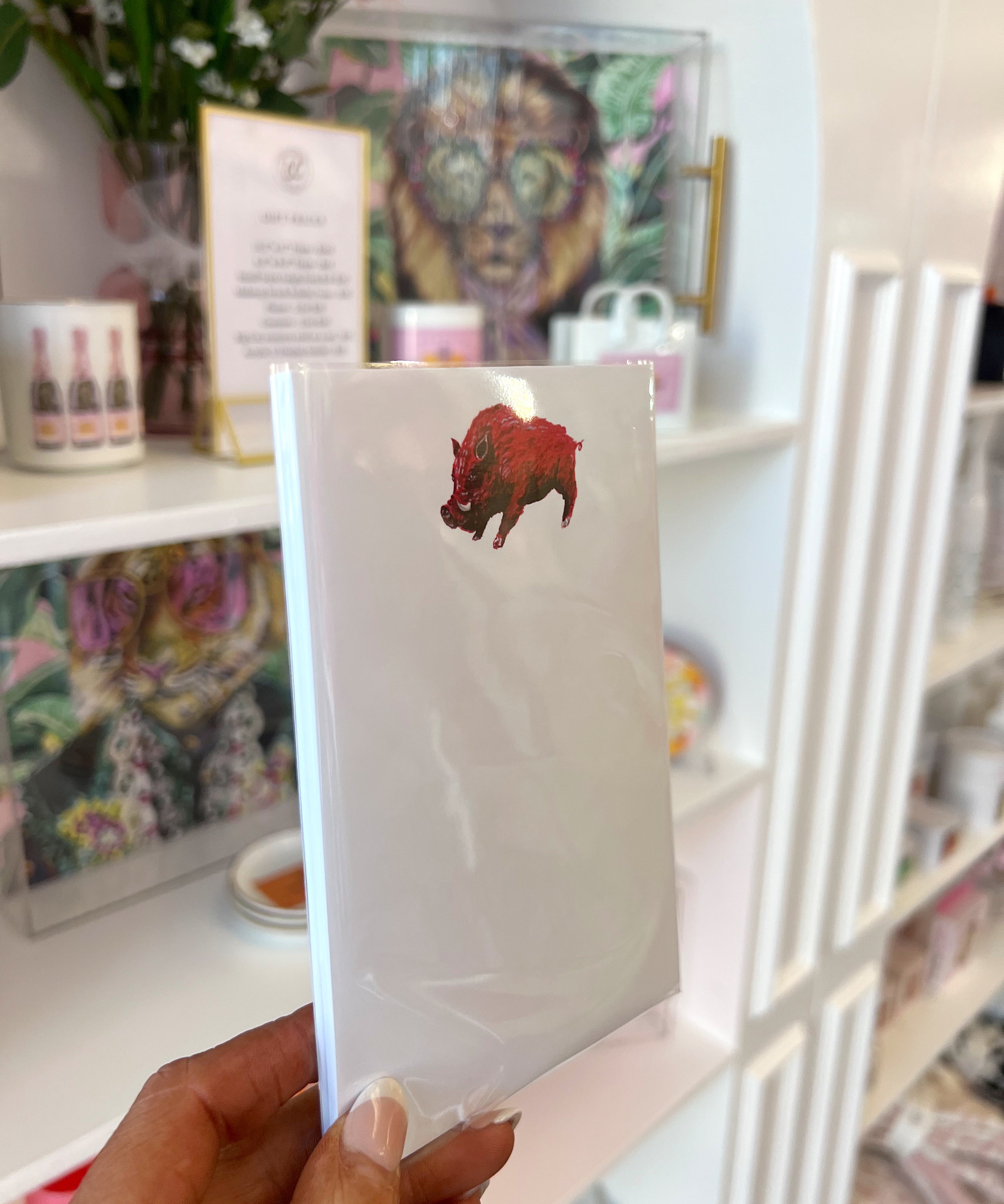 RED PIG NOTEPAD