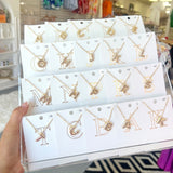 INTIAL GOLD BALLOON NECKLACE