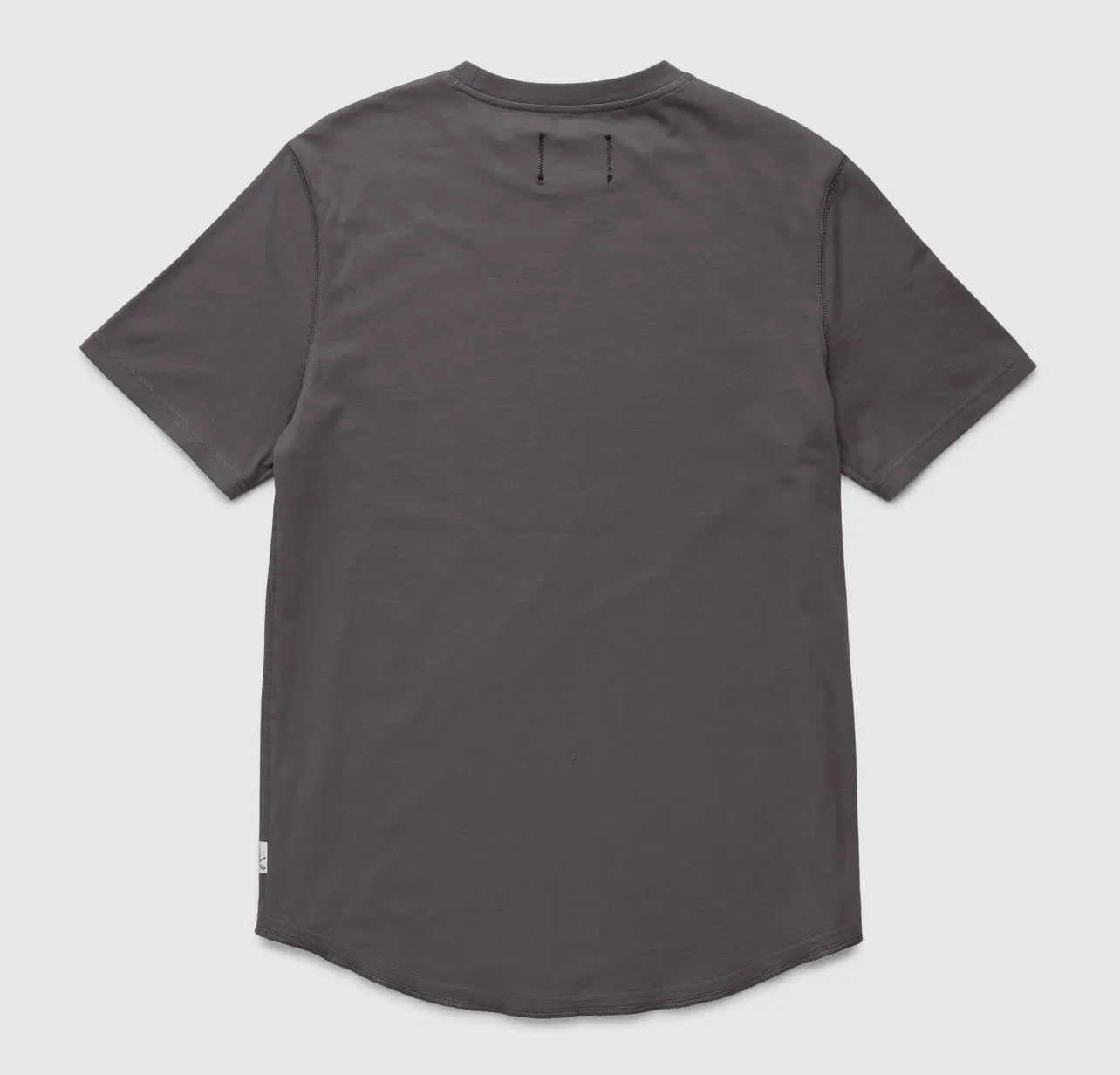 EIFFEL GREY S/S SCOOP BOTTOM PIMA TEE ( SIZE SMALL LEFT)