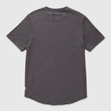 EIFFEL GREY S/S SCOOP BOTTOM PIMA TEE ( SIZE SMALL LEFT)