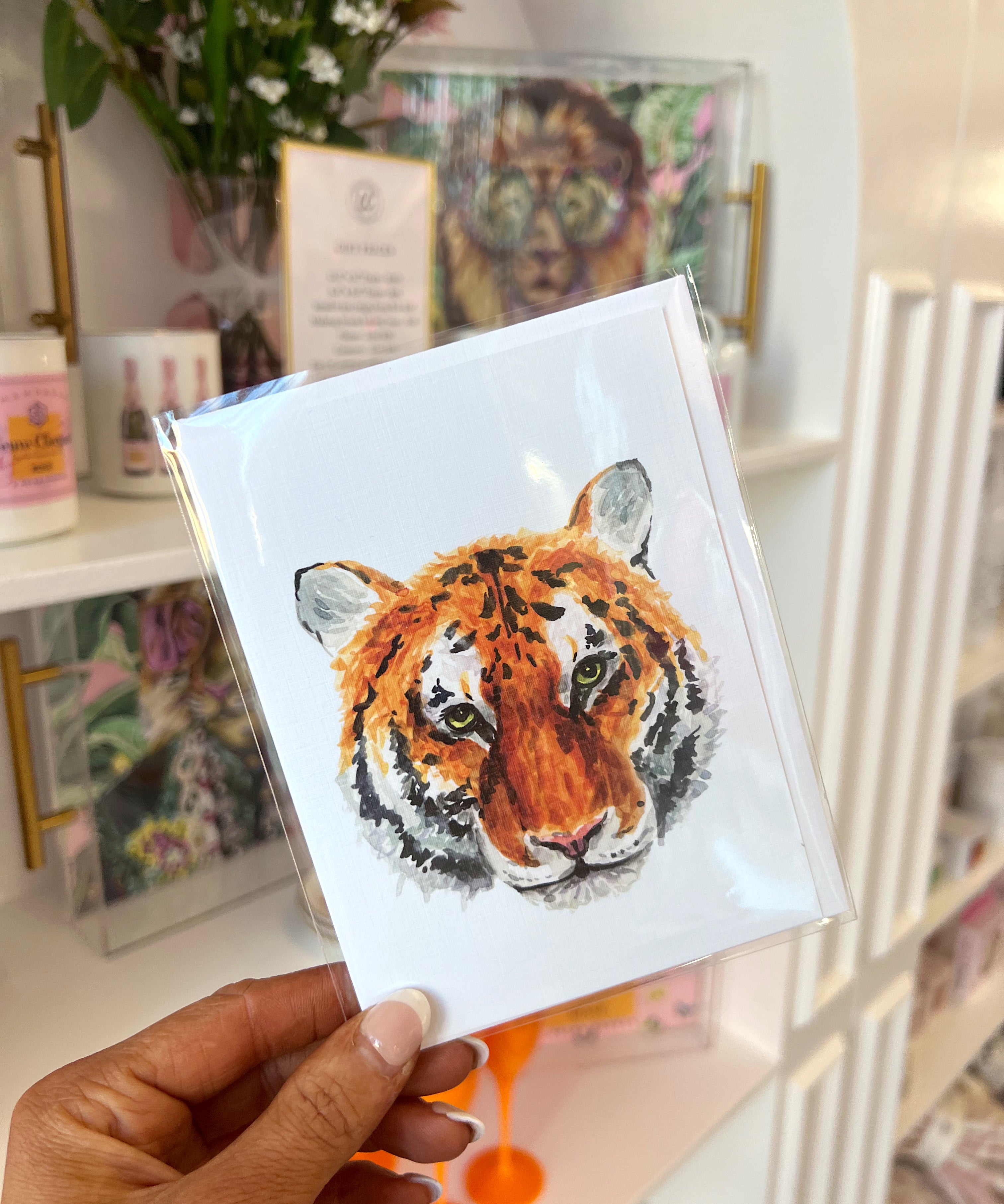 TIGER FACE CARD