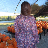 PURPLE POPPY LAYERED DRESS