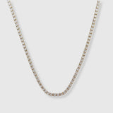 3mm Tennis Necklace Waterproof