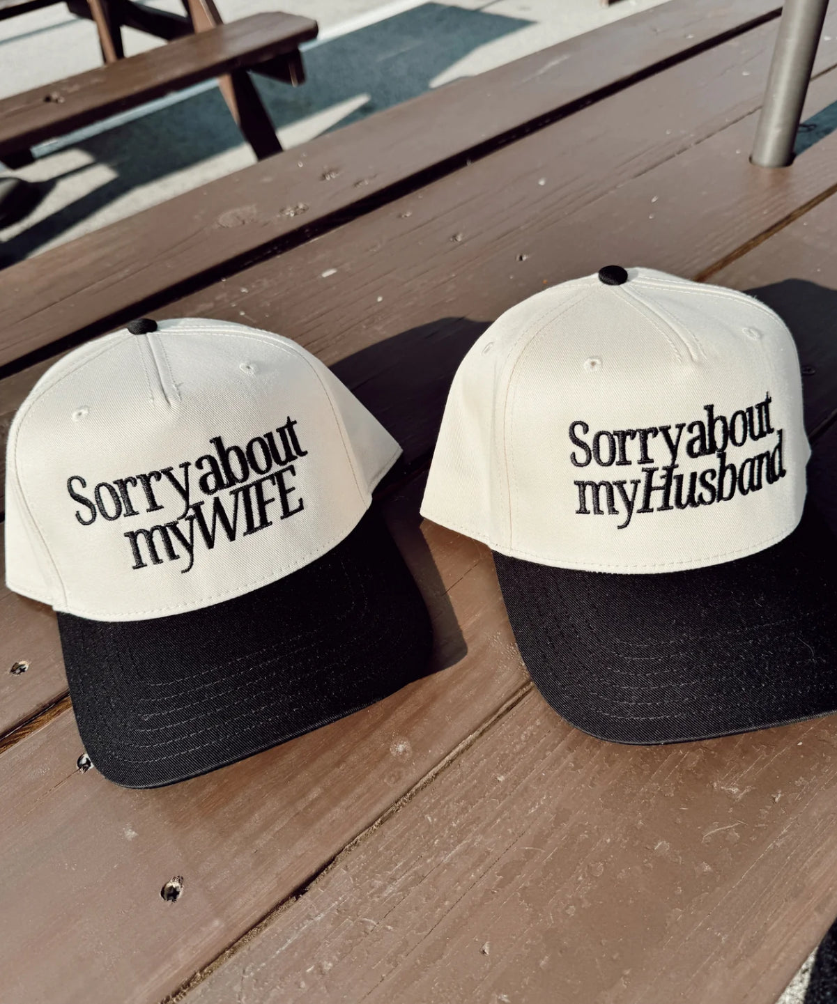 Sorry about my Husband / Wife Vintage Trucker Hat