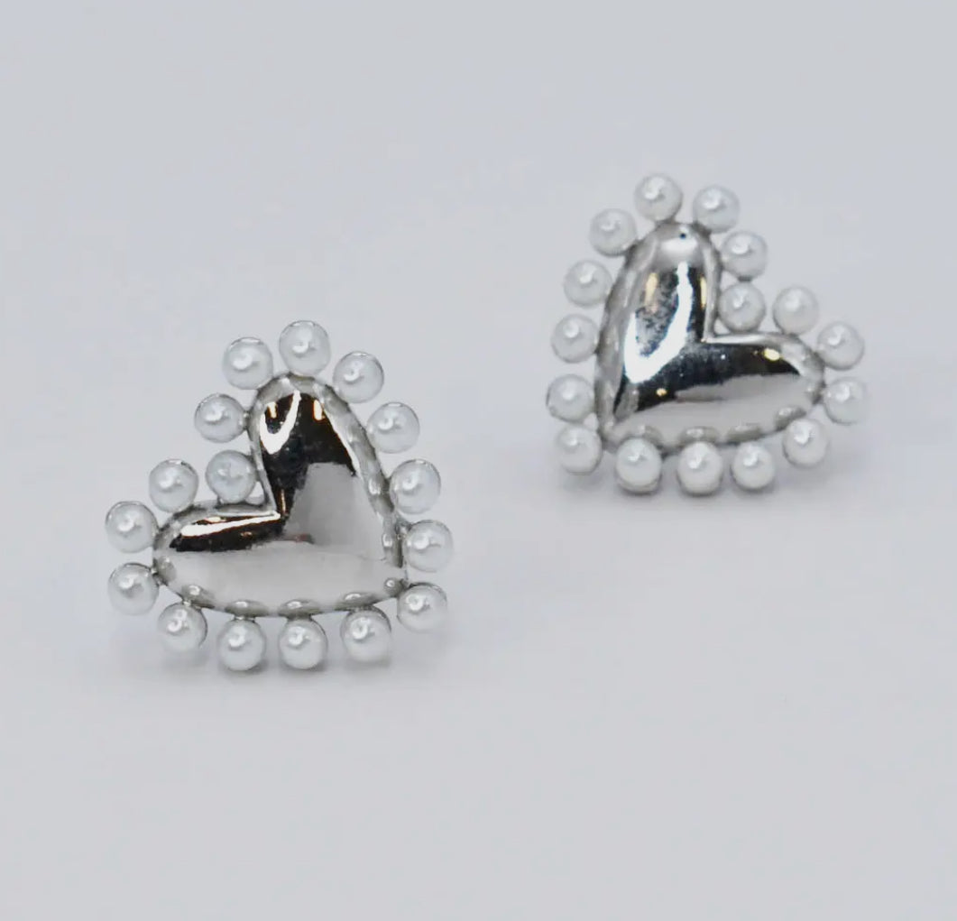 CUTE LOVE SILVER EARRING