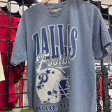 90's Blue Vintage Dallas Football Oversized Top