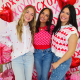 RED HEART PUFF TOP