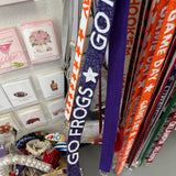 PURPLE FROGS BEADED PURSE STRAP