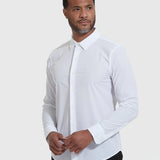 WHITE COMMUTER LONG SLEEVE BUTTON DOWN