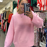 Light Pink Sweater Top