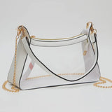 WHITE STADIUM CLEAR PURSE