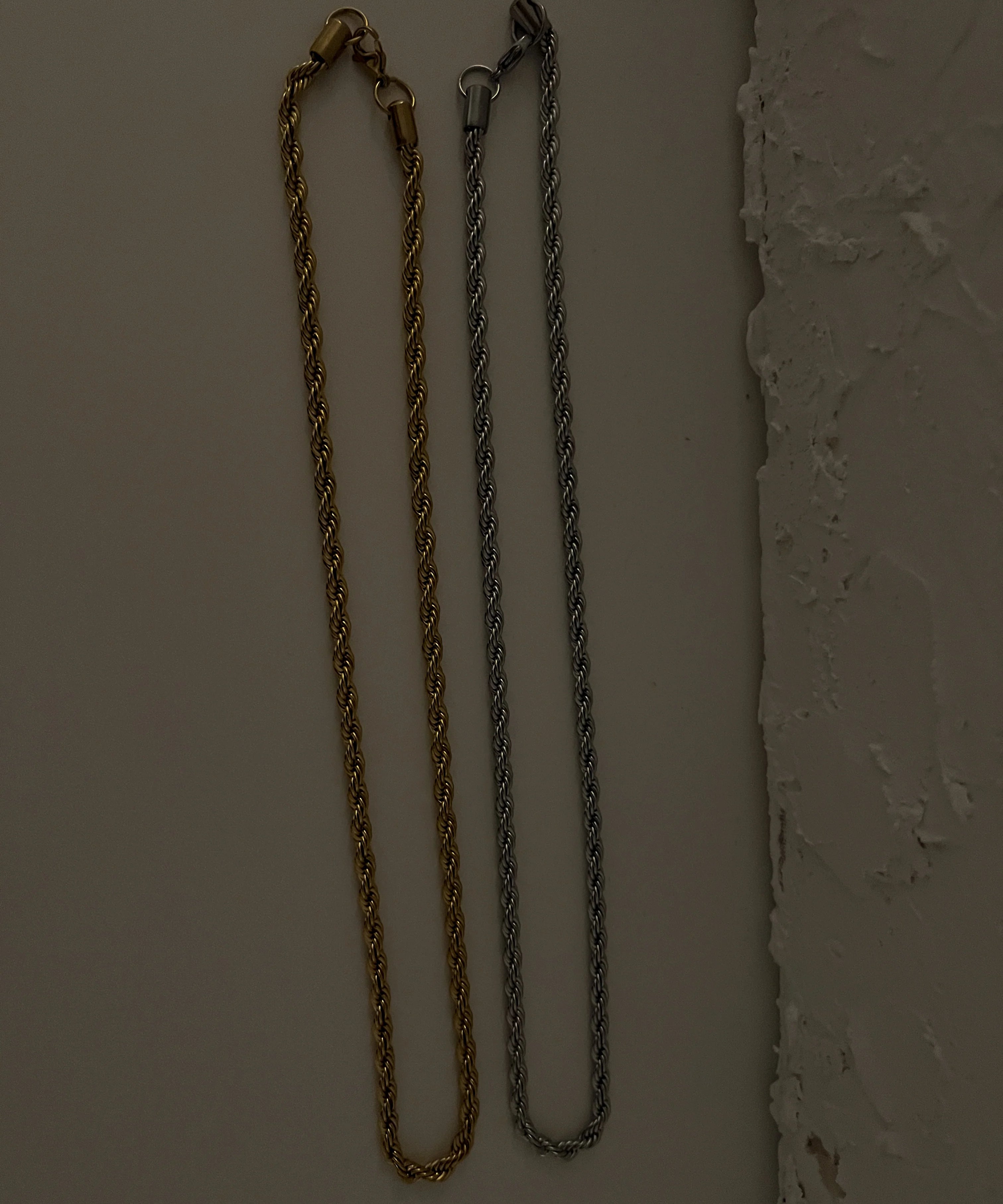 MENS GOLD ROPE CHAIN NECKLACE