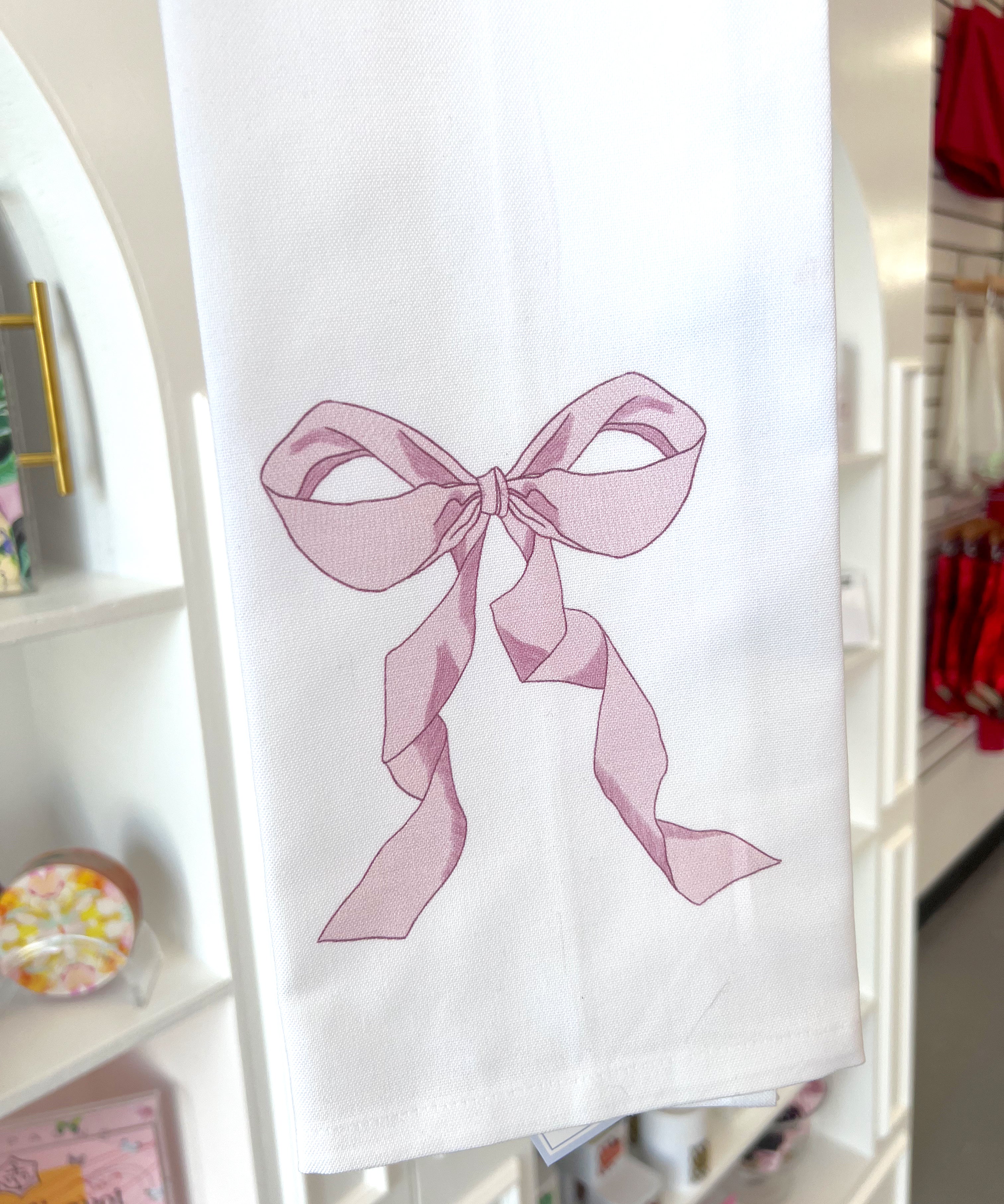 KITCHEN TOWEL BLUSH BOW