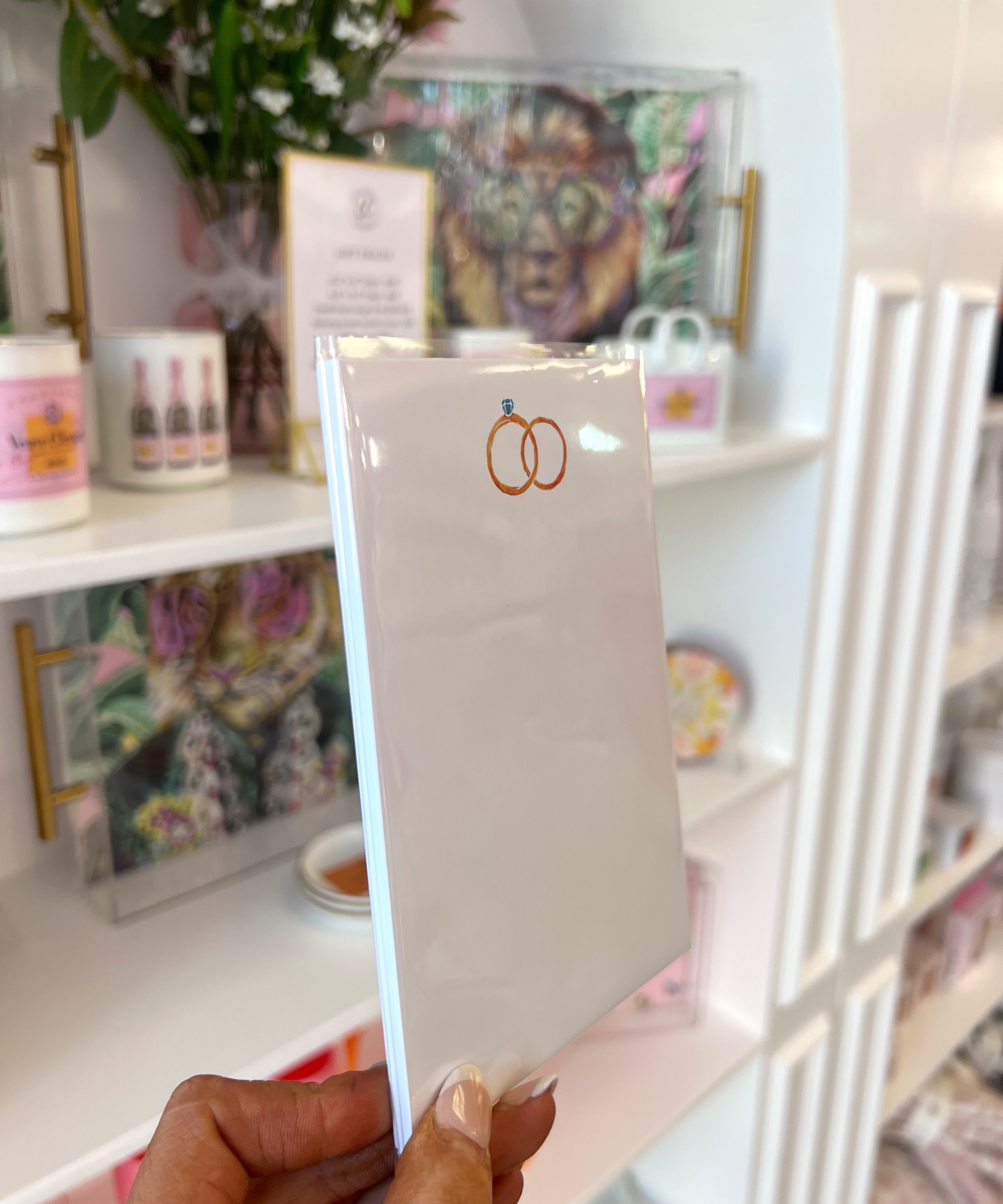 WEDDING RINGS NOTEPAD
