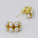 GOLD PEARLS + HOOP EARRINGS