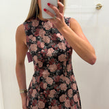 LBK MAUVE FLORAL CLEMENTINE DRESS
