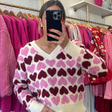 Lover Heart Soft Sweater - one size
