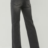 Risen Black Mid Rise Star Detail Jeans