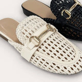 Bone Woven Slip On