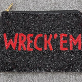 WRECK EM BEADED POUCH