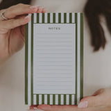 Striped Notepad - Stationery & Office Accessories