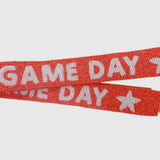 ORANGE + WHITE GAMEDAY BEADED STRAP