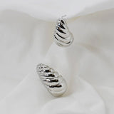 BREAKFAST IN PARIS SILVER EARRING