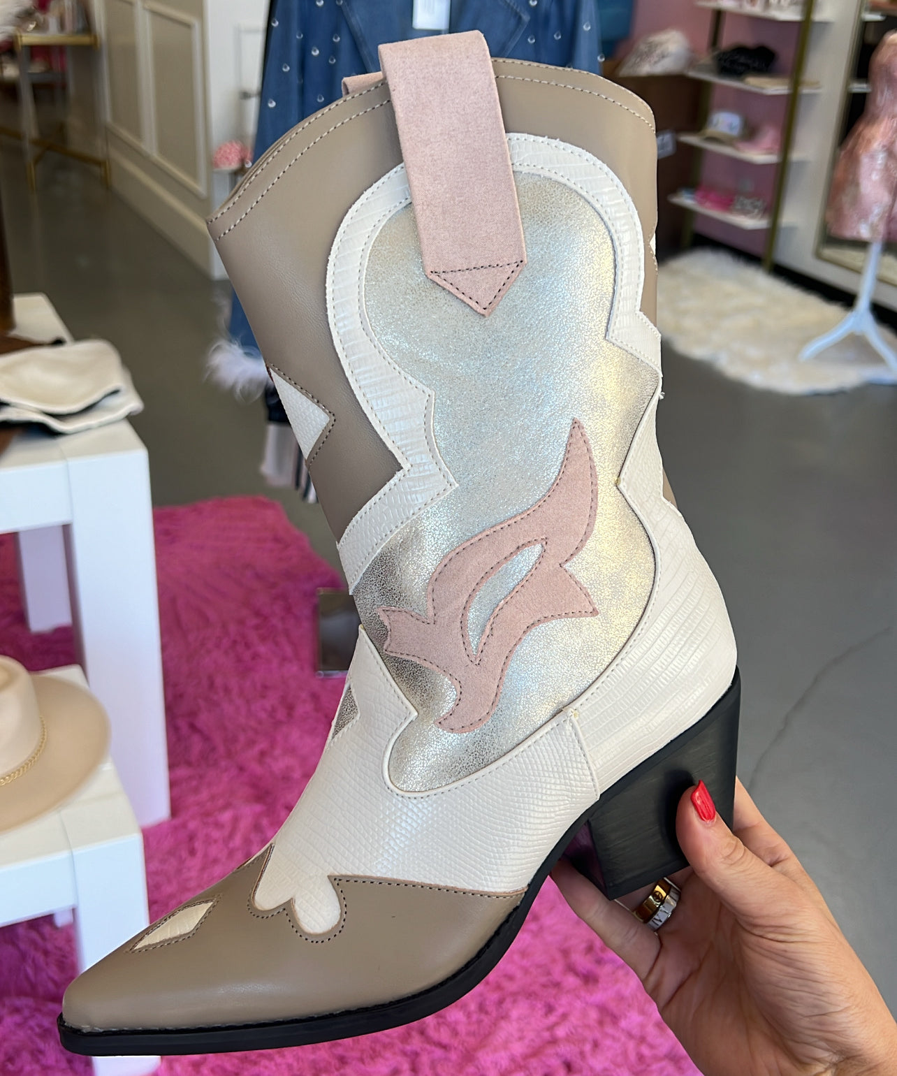 SHU SHOP ZIZI GOLD BOOTS