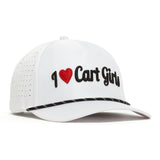 I HEART CART GIRLS PERFORMANCE GOLF HAT
