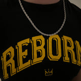 MENS SILVER ROPE CHAIN