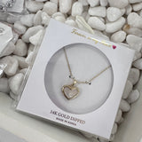 Gold Dipped Heart Charm Necklace