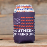 RED WITE AND BOOZE CAN COOLER