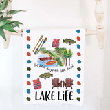 LAKE LIFE TEA TOWEL